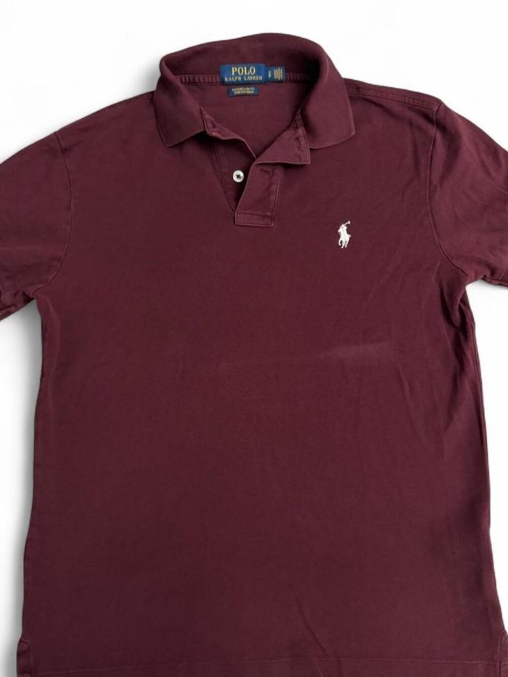 Polo Ralph Lauren Men's Custom Slim Fit Stretch Mesh Polo Shirt Burgundy Maroon